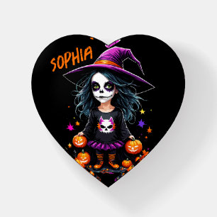 Cute Adorable Kawaii Halloween Witch Paperweight