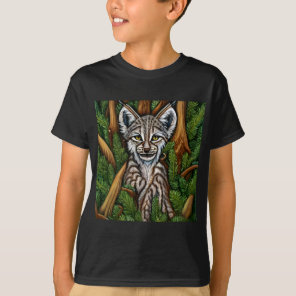Cute Adorable Little Lynx Kitten T-Shirt