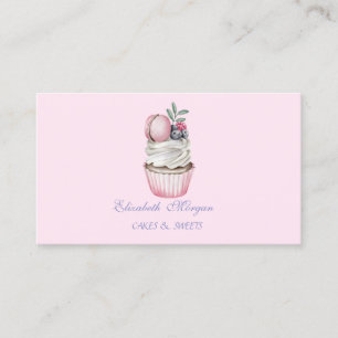 Cute Adorable Macarons,Sweets Bakery Business Card