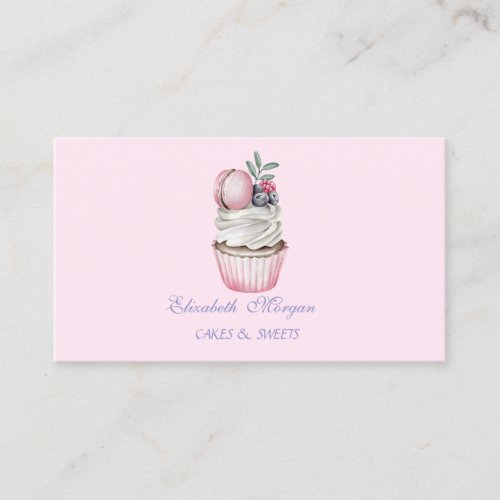 Cute Adorable  MacaronsSweets Bakery Business Card