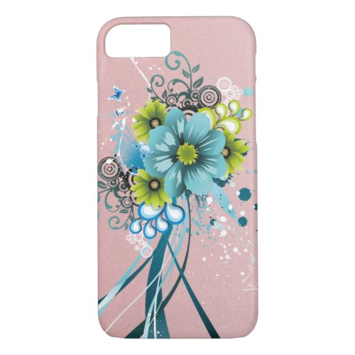 Cute Adorable Modern  Flowers iPhone 87 Case
