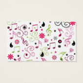 Cute adorable music notes flowers (Back)