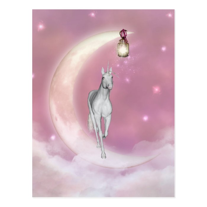 Cute Adorable Mystical Unicorn Post Card