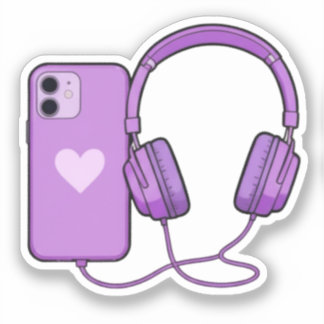 Cute & Adorable Phone & Headphone Stickers – Fun,