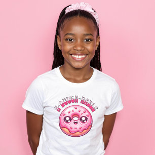 Cute Adorable Pink Donut Sprinkles A-Dough-Rable  T-Shirt
