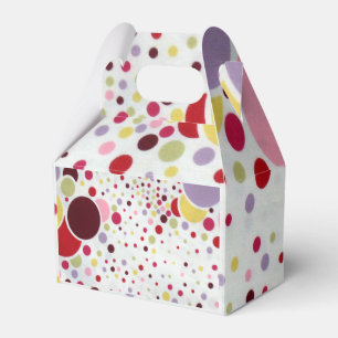 cute adorable polka dots favor boxes