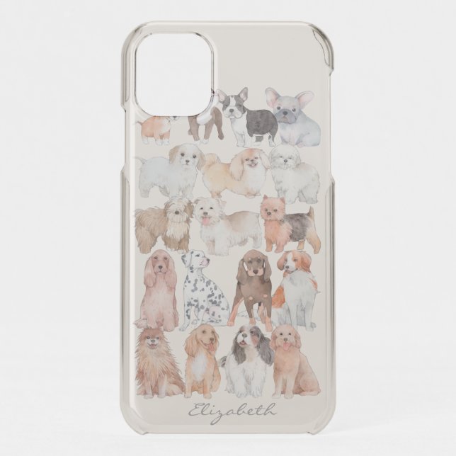 Cute Adorable Puppies Uncommon iPhone Case (Back)