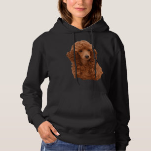 Cute Adorable Red Poodle Puppy Hoodie