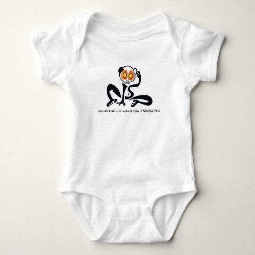 Cute adorable Slender Slow LORIS _ T_Shirt Baby Bodysuit