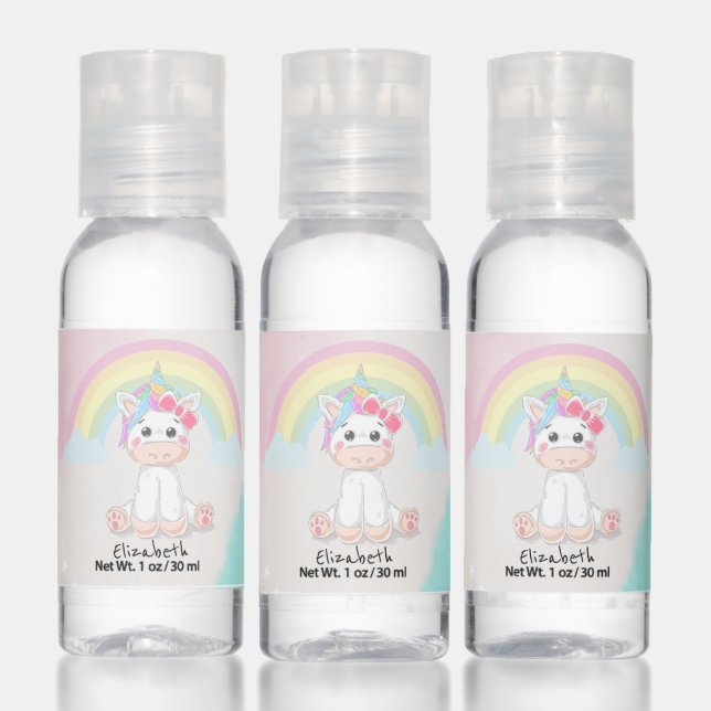 Cute Adorable Unicorn Rainbow Hand Sanitizer (Set)