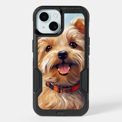 Cute Adorable Yorkie Yorkshire Terrier Dog iPhone 15 Case