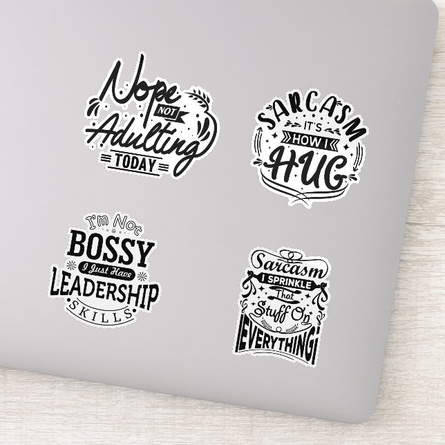 Cute Adult Adulting funny  Sticker (Detail)