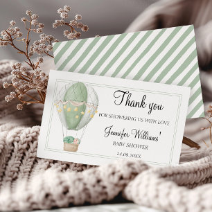 Cute Adventure awaits baby shower thank you card