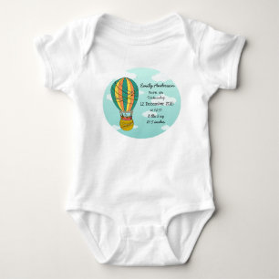 Cute "Adventure Awaits" Bird Illustration For Baby Baby Bodysuit