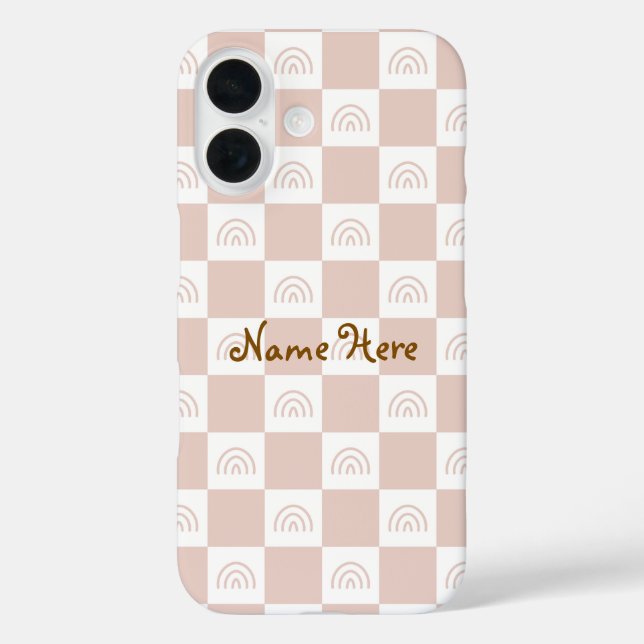 Cute Aesthetic Checkerboard Checkered Pattern for  Case-Mate iPhone Case (Back)