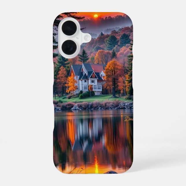 Cute Aesthetic Fall Wallpaper Ideas iPhone Designs Case (Back)