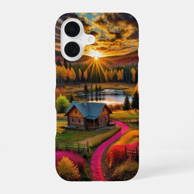 Cute Aesthetic Fall Wallpaper Ideas iPhone Designs Case (Back)