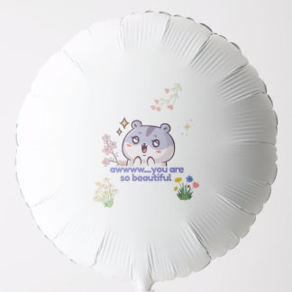 Cute Aesthetic Hamster Balloon