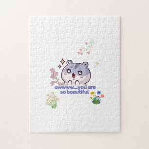 Cute Aesthetic Hamster Jigsaw Puzzle