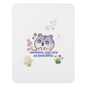 Cute Aesthetic Hamster Room Sign