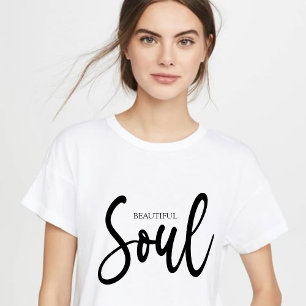 Cute Aesthetic" Inspirational Calligraphy T-Shirt Tri-Blend Shirt