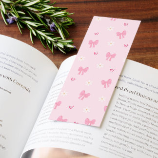 cute aesthetic pink book mark