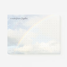 Cute aesthetic rainbow Dot Grid Personalized Name