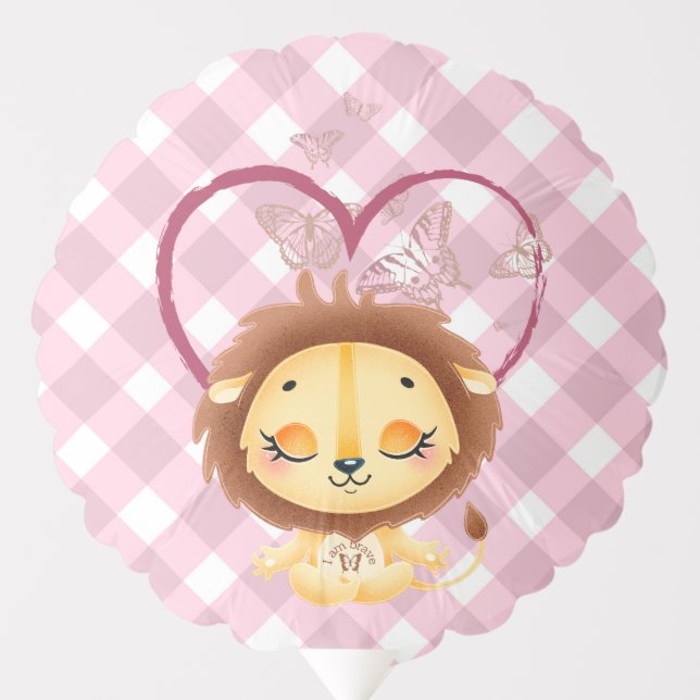 Cute Affirmations | I am brave  Balloon (Front)