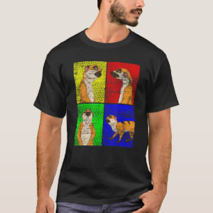 Cute Africa Safari Zoo Animal Pop Meerkat T-Shirt