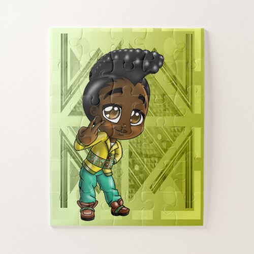 Cute African American Boy Jigsaw Puzzle