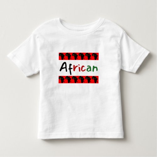 Cute African Theme Toddler T_shirt