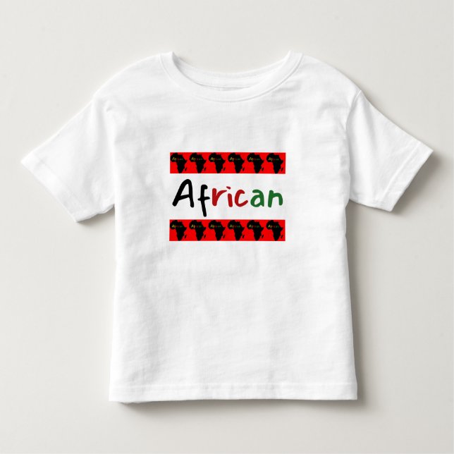 Cute African Theme Toddler T-shirt (Front)