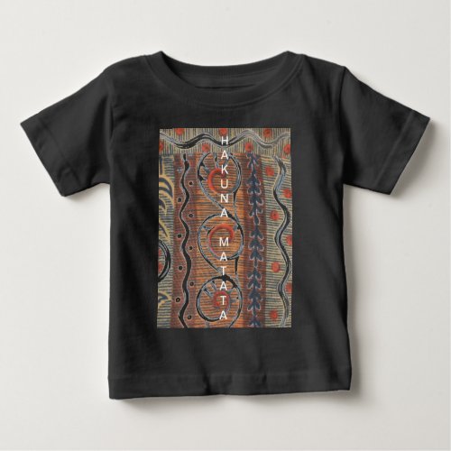 Cute African tribes Turquoise Customize Product Baby T_Shirt