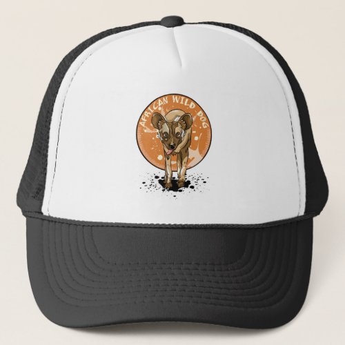 Cute African Wild Dog Trucker Hat