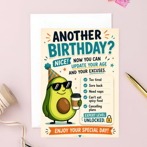 Cute Aging Joke Greeting Card