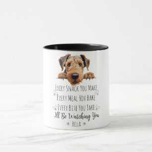 Cute Airedale Dog Funny Custom Mug