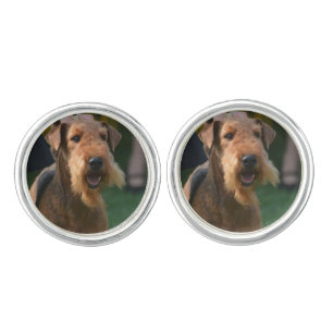 Cute Airedale Terrier Cufflinks