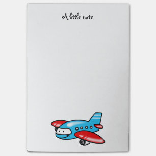 cute airplane cartoon post-it notes
