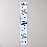 Cute Airplanes Growth Chart Keep at 8x44!