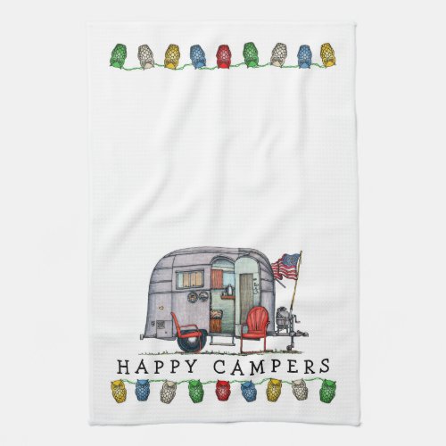 Cute Airstream Camper Travel Trailer Kitchen Towel