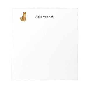 Cute Akita Dog Notepad
