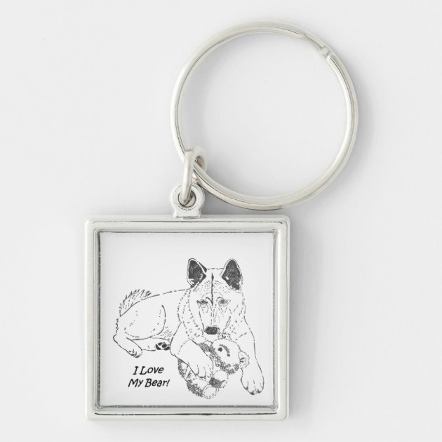 Akita keychain on sale