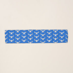 Cute albatross bird flying cartoon illustration scarf