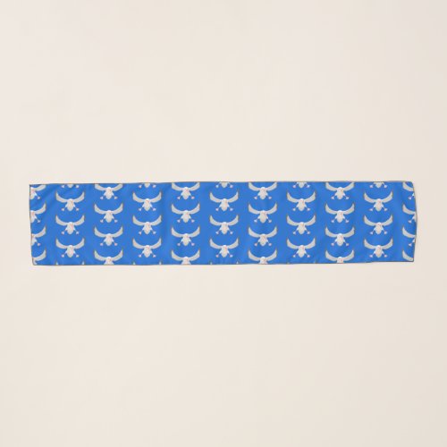 Cute albatross bird flying cartoon illustration scarf