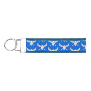 Cute albatross bird flying cartoon illustration wrist keychain