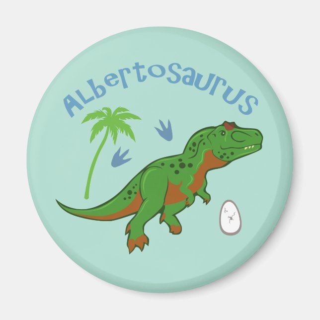 Cute Albertosaurus Magnet (Front)