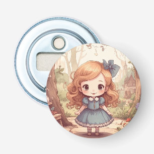 Cute Alice Adventures Wonderland Woodland Art Bottle Opener