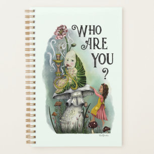 Cute Alice in Wonderland and the Caterpillar Art Planner