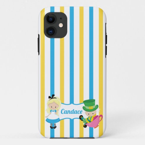 Cute Alice in Wonderland Book Lover iPhone 11 Case