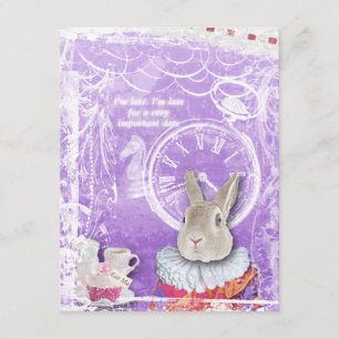 Cute Alice in Wonderland Bridal Shower Collage Invitation